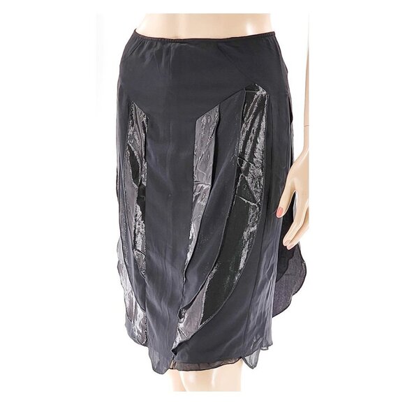 GUERRIERO NWT Shiny Ruffles Pencil Skirt - Picture 5 of 9